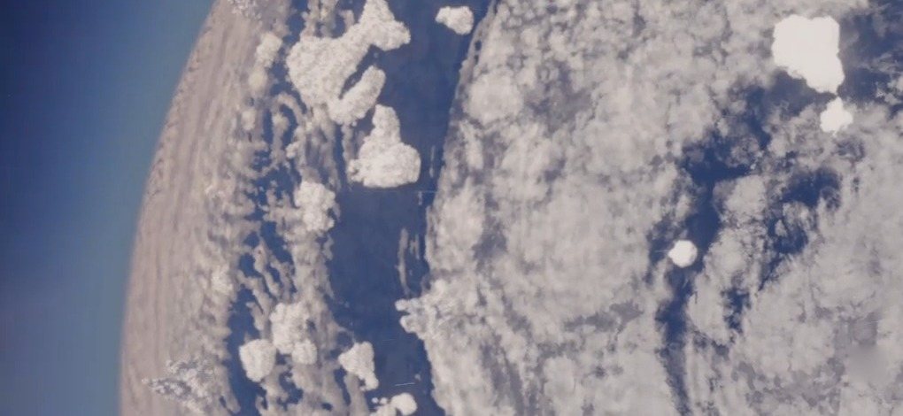 A cyclone on Vespera seen from orbit